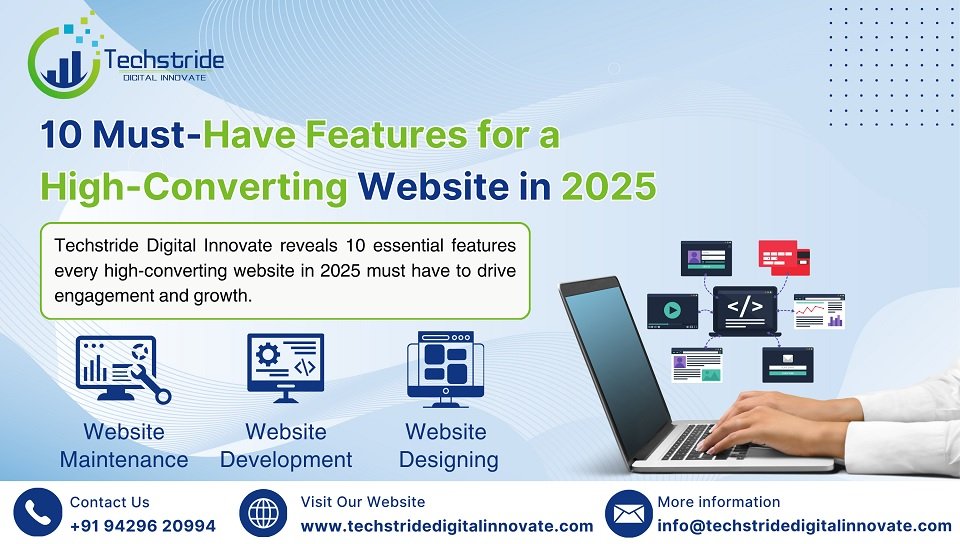 10 must-have features for a high-converting website in 2025